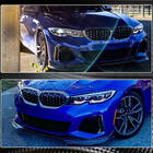 BMW 3 Series G20/G21 2018- Frontlippe V3 für M-Sport 2018-2022, Carbon Foto 4