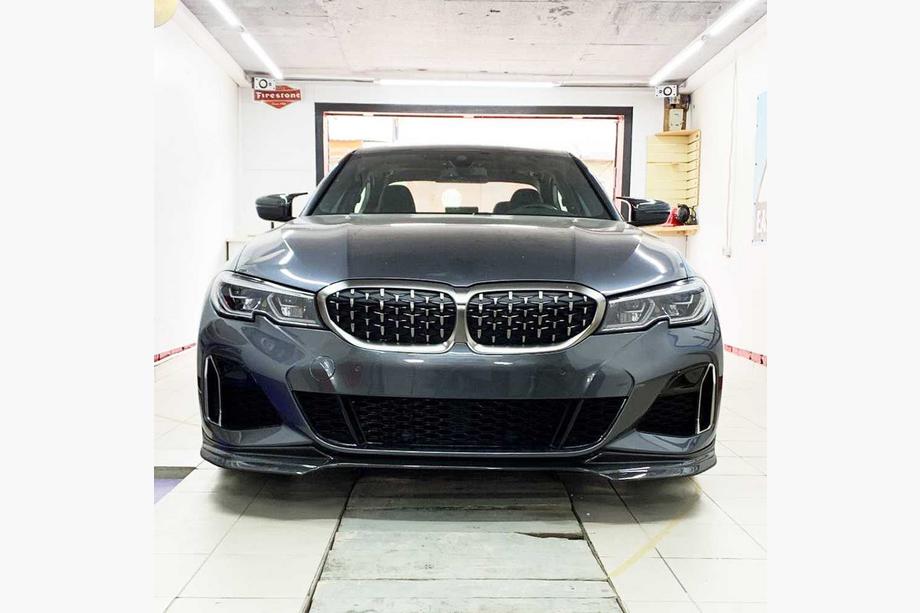 BMW 3 Series G20/G21 2018- Frontlippe V3 für M-Sport 2018-2022, Carbon Image