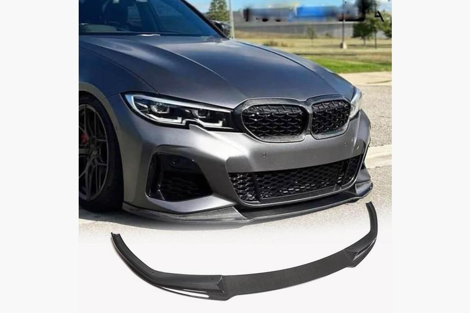 BMW 3 Series G20/G21 2018- Frontstoßstange Lippe V5 Aufsatz (für M-Sport 2018-2022, Carbon) Image