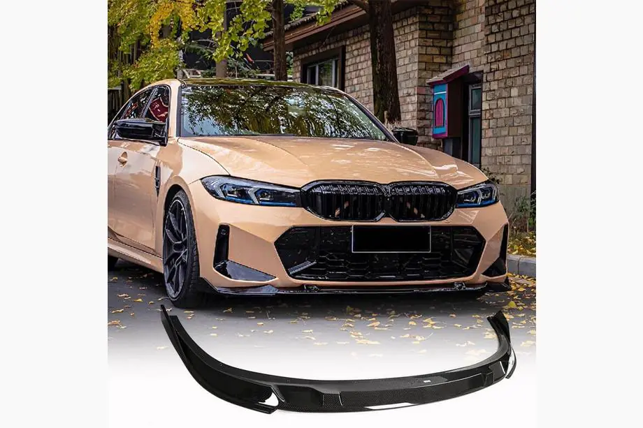 BMW 3 Series G20/G21 2018- Frontstoßstange Lippe V2 für M-Sport 2022+ Carbon Image