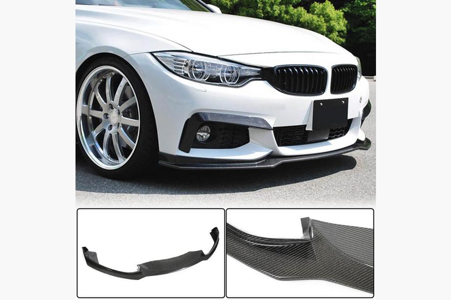 BMW 4 Series F32/F33/F36 2012-2020 Frontstoßstange Lippe V1 Aufsatz (für M-Sport, Carbon) Image