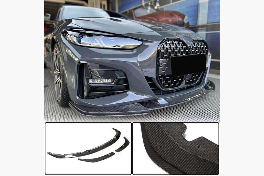 BMW 4 Series G22/23/26 2020- Frontstoßstange Lippe V3 Aufsatz (für G22/G23 M-Sport, Carbon) Image