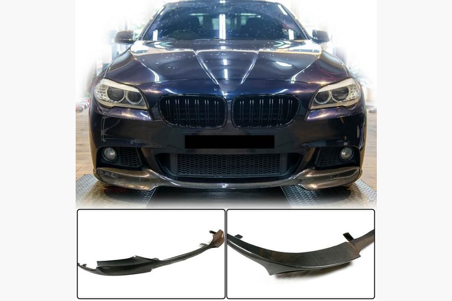 BMW 5 Series F10/F11 2010–2016 Frontstoßstange Lippe V1 (für F10 M-Sport, Carbon) Image