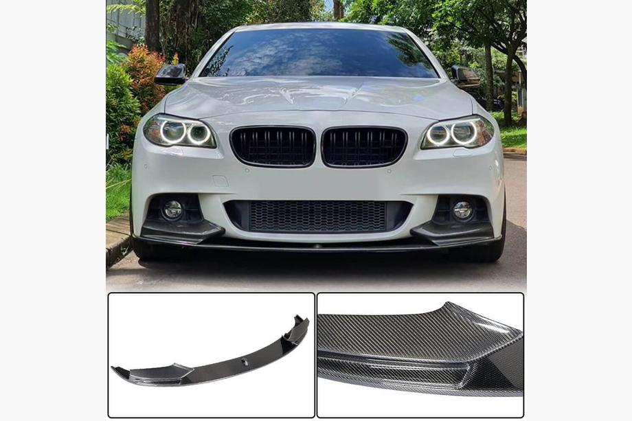 BMW 5 Series F10/F11 2010–2016 Frontspoiler Lippe V3 für F10 M-Sport, Carbon Image