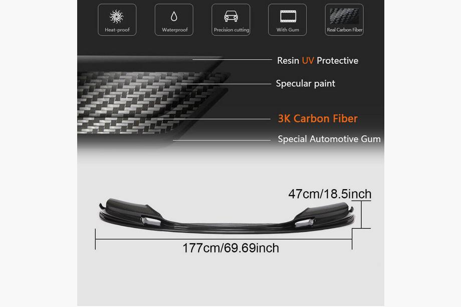 BMW 5 Series F10/F11 2010–2016 Frontstoßstange Lippe V2 (für F10 M5, Carbon) Foto 4