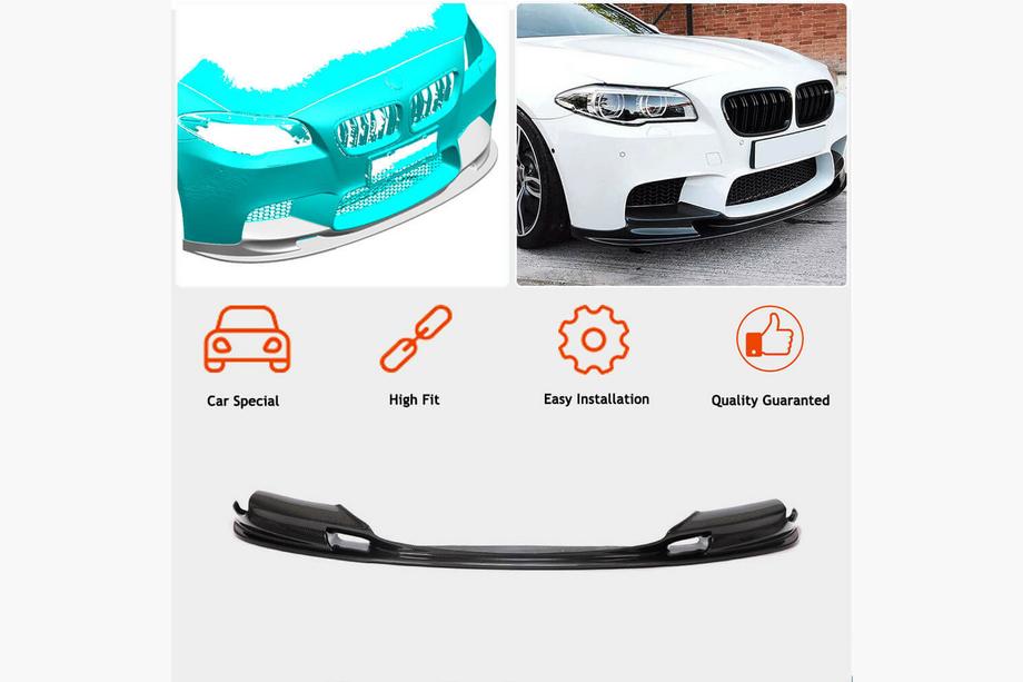 BMW 5 Series F10/F11 2010–2016 Frontstoßstange Lippe V2 (für F10 M5, Carbon) Foto 5