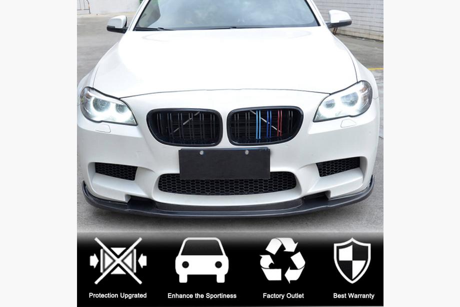 BMW 5 Series F10/F11 2010–2016 Frontlippe V3 für F10 M5, Carbon Foto 2