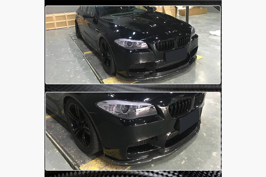 BMW 5 Series F10/F11 2010–2016 Frontlippe V3 für F10 M5, Carbon Foto 4