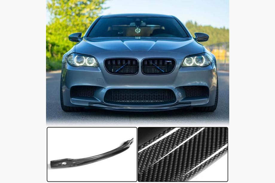 BMW 5 Series F10/F11 2010–2016 Frontlippe V4 für F10 M5 Carbon Image