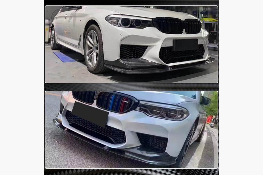 BMW 5er G30/G31 2017–2023 Frontspoiler Lippe V1 für M5 F90 2017-2020 Carbon Foto 5