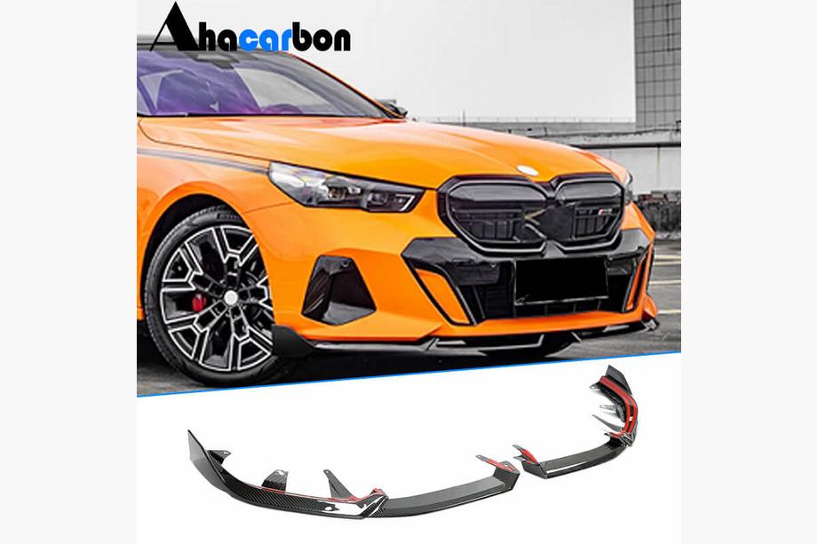 BMW 5/i5 Series G60/G60E/G61 2023- Frontlippe Stoßstange (für M-Sport, Carbon) Image