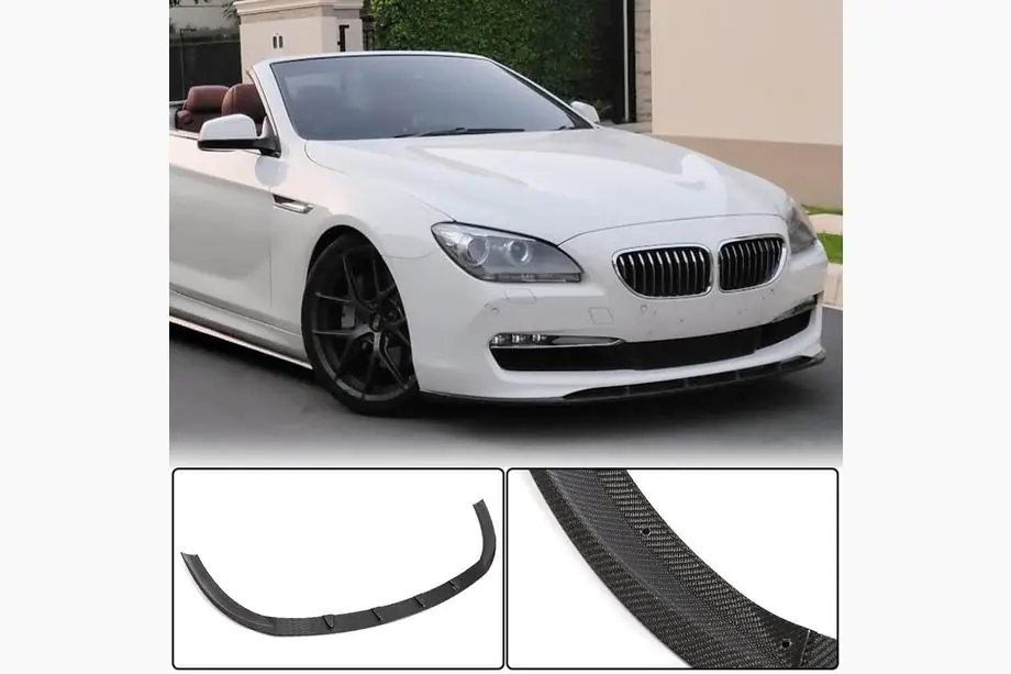 BMW 6 Series F12/F13/F06 2011-2018 Frontstoßstangen Lippe Aufsatz (für Base 2011-2014, Carbon) Image