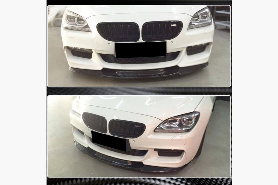 BMW 6 Series F12/F13/F06 2011-2018 Frontlippe V2 für M-Sport, Carbon Foto 3