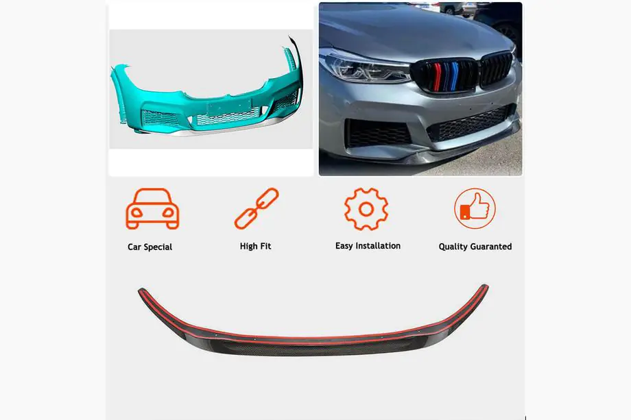 BMW 6 Series G32 2017- Frontspoiler Lippe für M-Sport 2017-2020 Carbon Foto 2