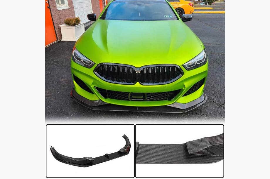 BMW 8 Series G14/G15/G16 2018- Frontstoßstange Lippe V1 Aufsatz (für M-Sport, Carbon) Image
