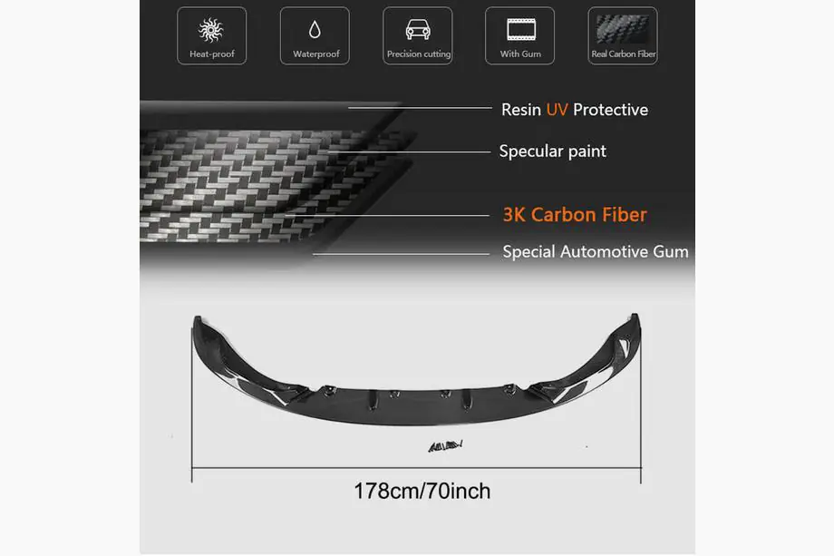 BMW 3 Series F30/F31 2012-2019 Frontlippe V1 für F80 Carbon Foto 7