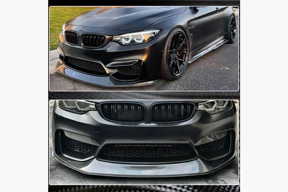BMW 4 Series F32/F33/F36 2012-2020 Frontstoßstange Lippe V7 (für F82/F83, Carbon) Foto 4
