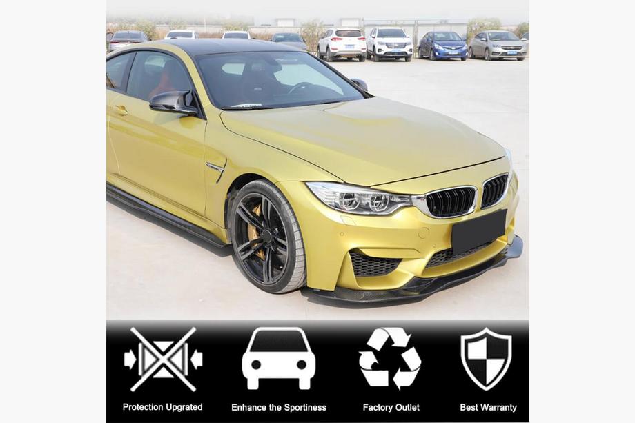 BMW 4 Series F32/F33/F36 2012-2020 Frontstoßstange Lippe V9 (für F82/F83, Carbon) Foto 2