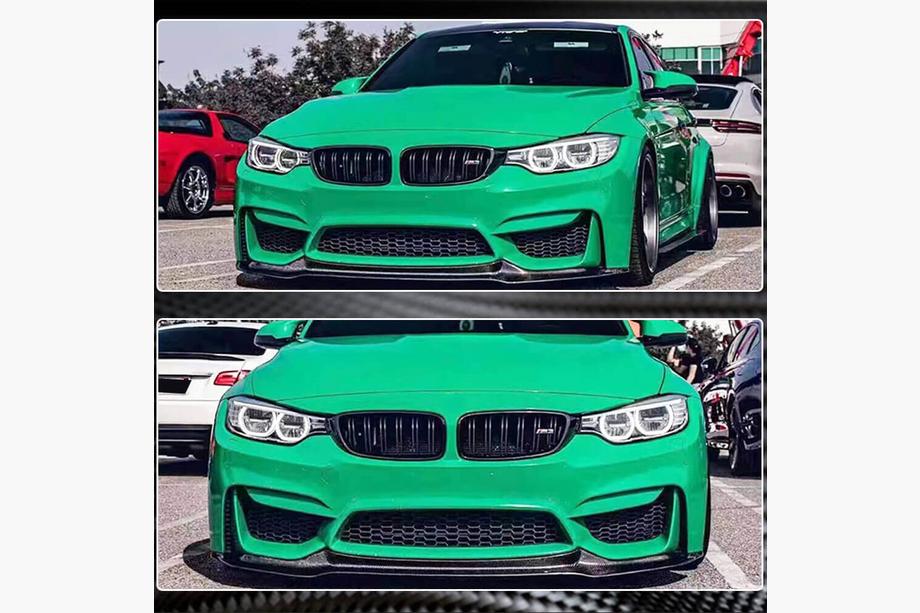 BMW 3 Series F30/F31 2012-2019 Frontlippe V14 für F80, Carbon Foto 5