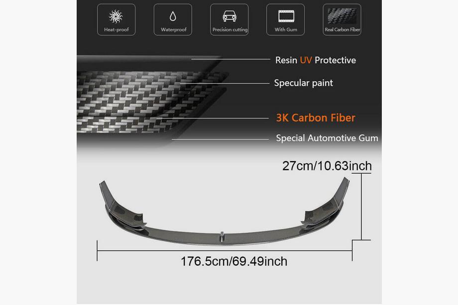 BMW 3 Series F30/F31 2012-2019 Frontstoßstangenlippe FRP V15 (für F80) Foto 5