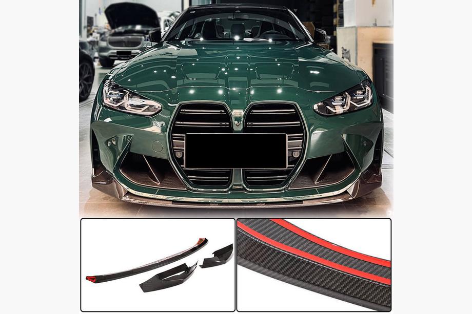 BMW 4 Series G22/23/26 2020- Frontstoßstangenlippe Carbon V4 (für G82/G83) Image
