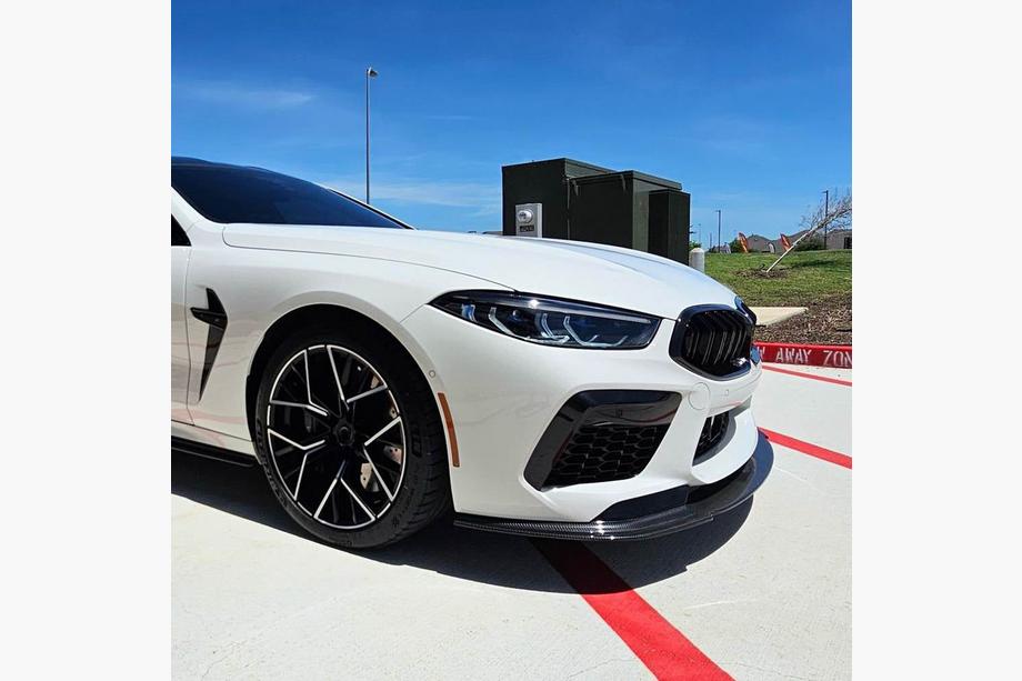 BMW 8 Series G14/G15/G16 2018- Frontstoßstangen Lippe Aufsatz (für F91/F92/F93 M8, Carbon) Foto 4