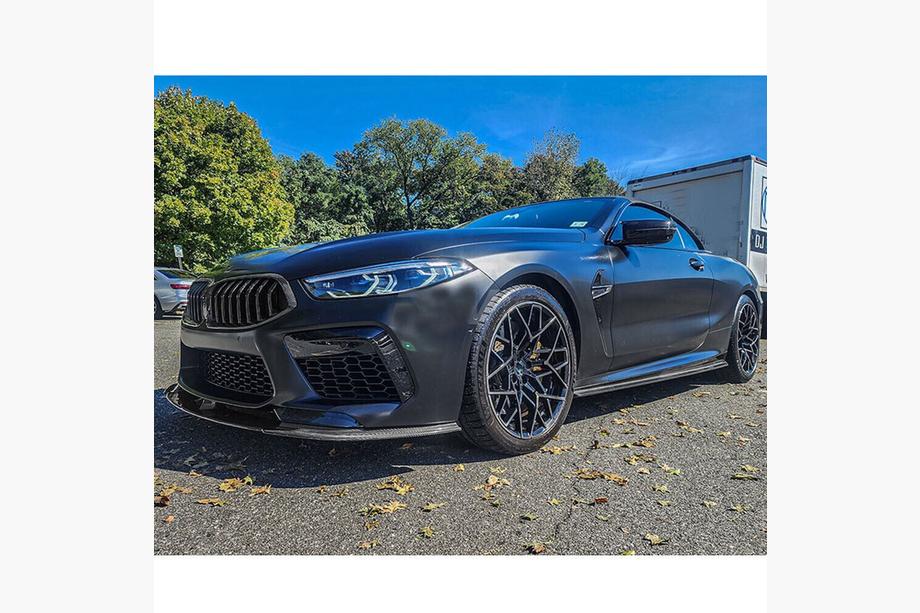 BMW 8 Series G14/G15/G16 2018- Frontstoßstangen Lippe Aufsatz (für F91/F92/F93 M8, Carbon) Foto 8