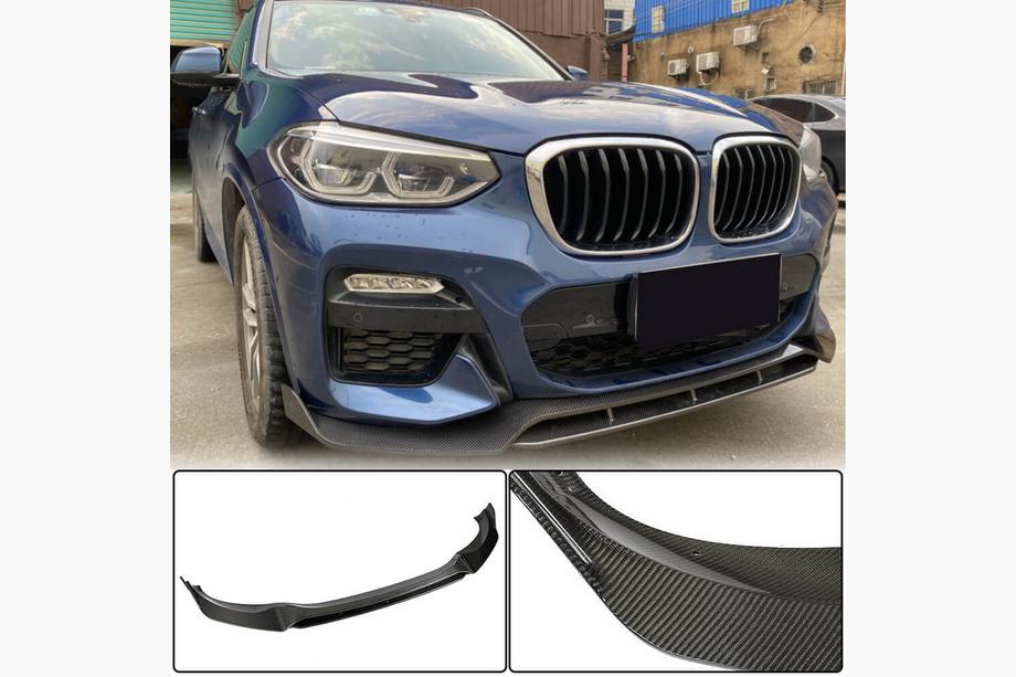 BMW X3 G01 2018- Frontlippe für originalen M-Sport Stoßfänger 2018-2021, Carbon Image