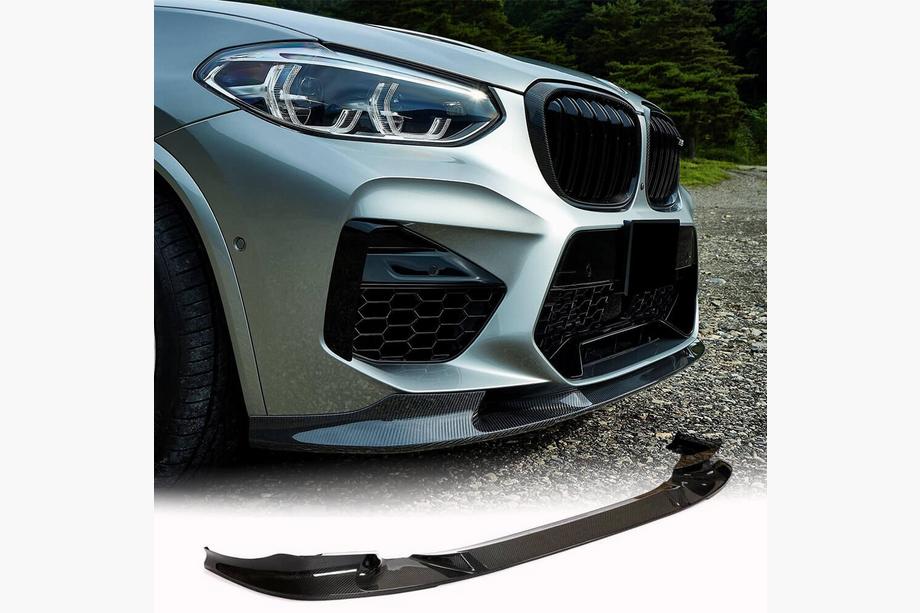 BMW X3 G01 2018- Frontstoßstange Lippe V2 Aufsatz (für F97 2018-2021, Carbon) Foto 2