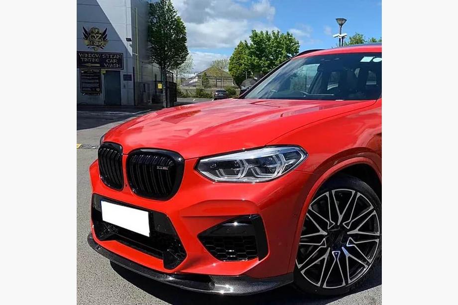 BMW X3 G01 2018- Frontstoßstange Lippe V2 Aufsatz (für F97 2018-2021, Carbon) Foto 3