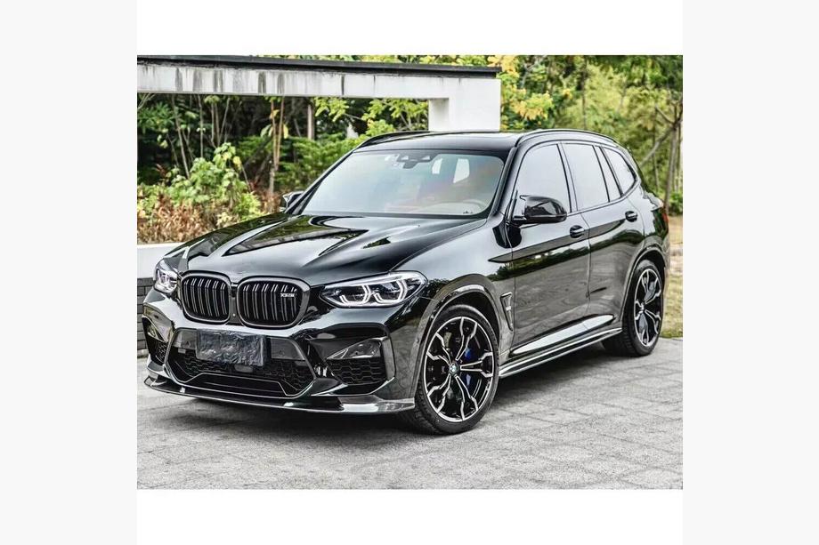 BMW X3 G01 2018- Frontstoßstange Lippe V2 Aufsatz (für F97 2018-2021, Carbon) Foto 5