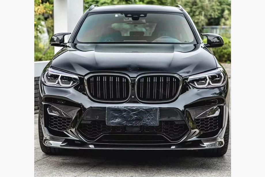 BMW X3 G01 2018- Frontstoßstange Lippe V2 Aufsatz (für F97 2018-2021, Carbon) Foto 7