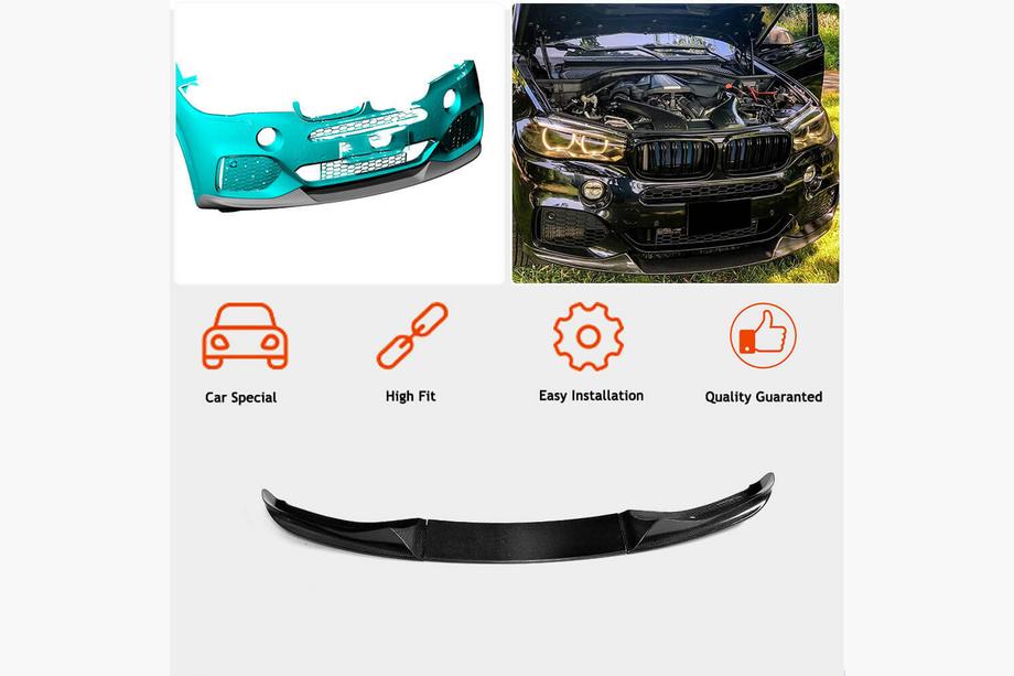 BMW X5 F15 2013-2018 Frontlippe Stoßstange (für M-Sport, Carbon) Foto 2