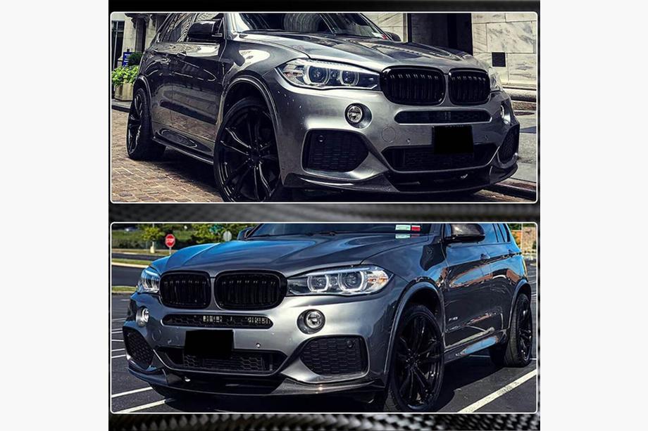 BMW X5 F15 2013-2018 Frontlippe Stoßstange (für M-Sport, Carbon) Foto 4