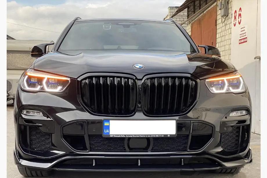BMW X5 G05 2019–2026 Front Lip Spoiler Paradigm V-3 (2018-2022, Schwarz Glanz) Foto 1
