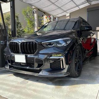 Front Lip Spoiler Paradigm V-4 (2018-2022, Echtcarbon) BMW X5 G05 2019–2026 Foto 3