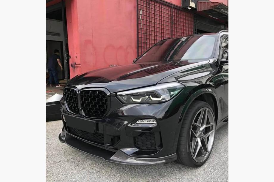 BMW X5 G05 2019–2026 Front Lip Spoiler Paradigm V-4 (2018-2022, Echtcarbon) Foto 5