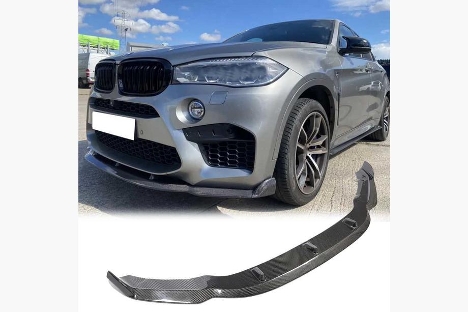 BMW X6 F16 2014-2019 Frontlippe Lip V3 für F86, Carbon Image