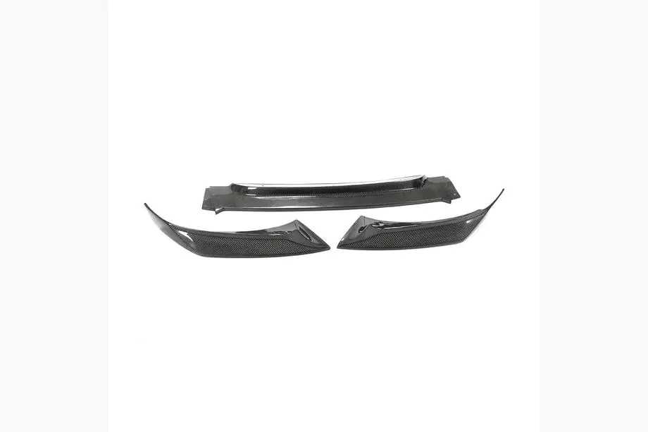 BMW X6 F16 2014-2019 Frontstoßstange Lippe V2 Aufsatz (für Base, Carbon) Image