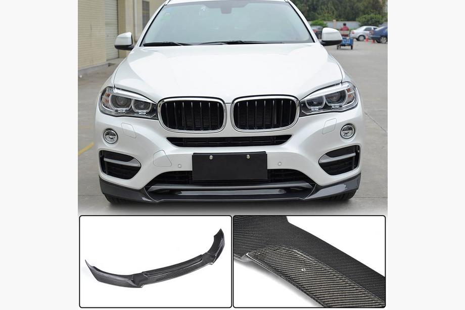 BMW X6 F16 2014-2019 Frontstoßstangenlippe FRP V3 (Base) Image