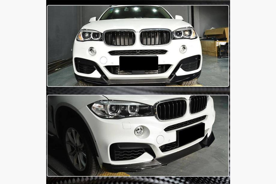 BMW X6 F16 2014-2019 Frontlippe Stoßstange (für M-Sport, Carbon) Foto 5