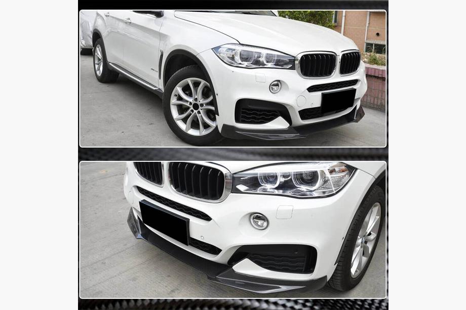 BMW X6 F16 2014-2019 Frontlippe Stoßstange (für M-Sport, Carbon) Foto 6