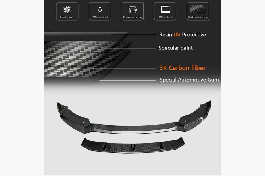 BMW X6 G06 2019–2027 Frontlippe für Stoßstange Lip (für M-Sport 2018-2022, Carbon) Foto 4