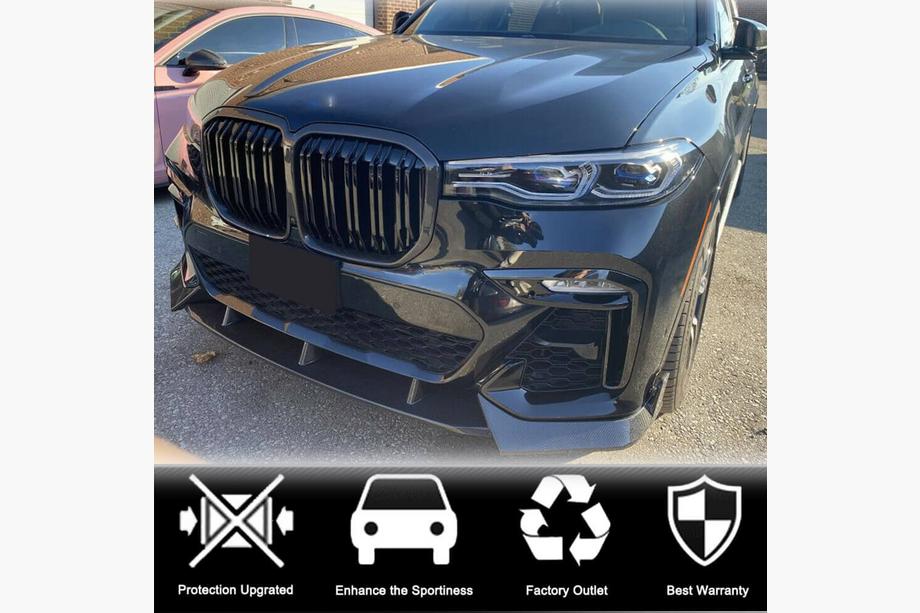 BMW X7 G07 2019- Frontstoßstangenlippe (für M-Sport 2019-2022, Carbon) Foto 12