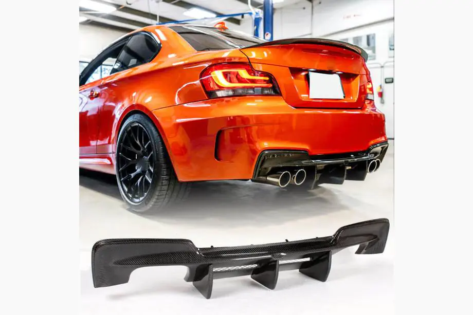 BMW 1 Series E81/E82/E87/E88 2004-2011 Heckdiffusor (für 1M E82, Carbon) Image