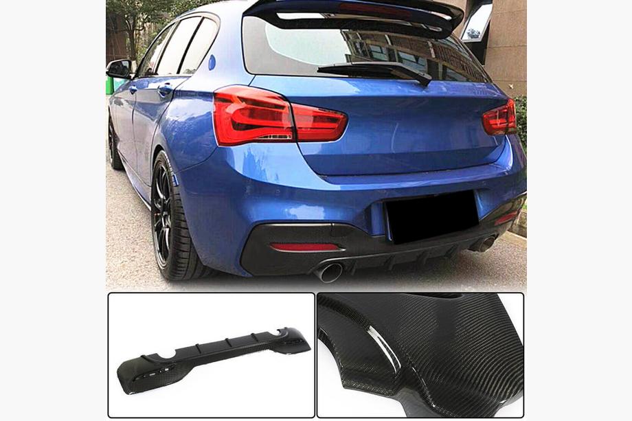 BMW 1 Series F20/F21 2011-2019 Heckdiffusor Stoßstange (für M-Sport 2015-2019, Carbon) Image