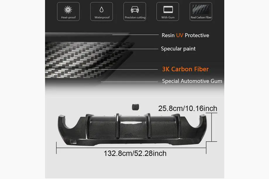 BMW 1 Series F40 2019-2024 Heckdiffusor (für M-Sport, Carbon) Foto 4