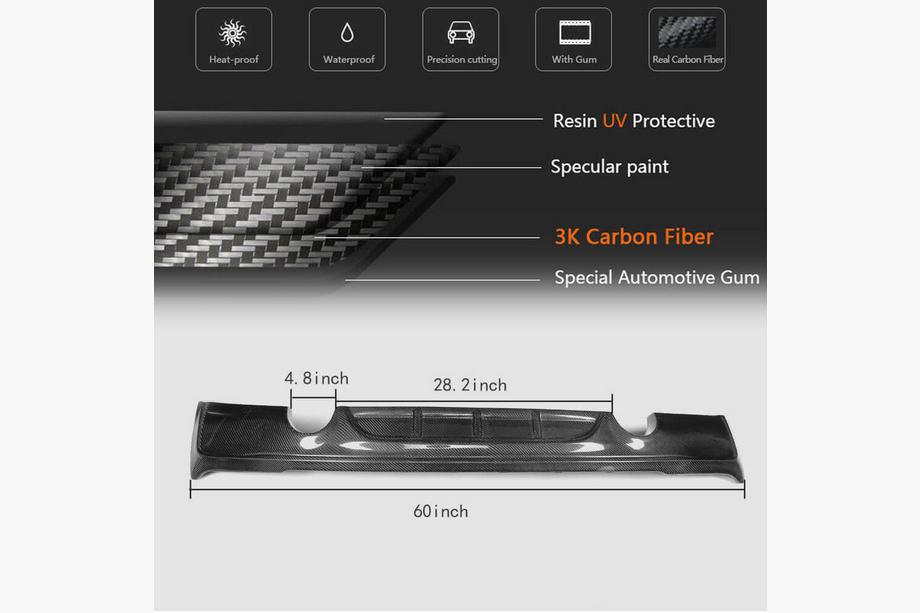 BMW 2 Series F22/F23 2014-2021 Heckdiffusor V1 für F22/F23 M-Sport, Carbon Foto 5