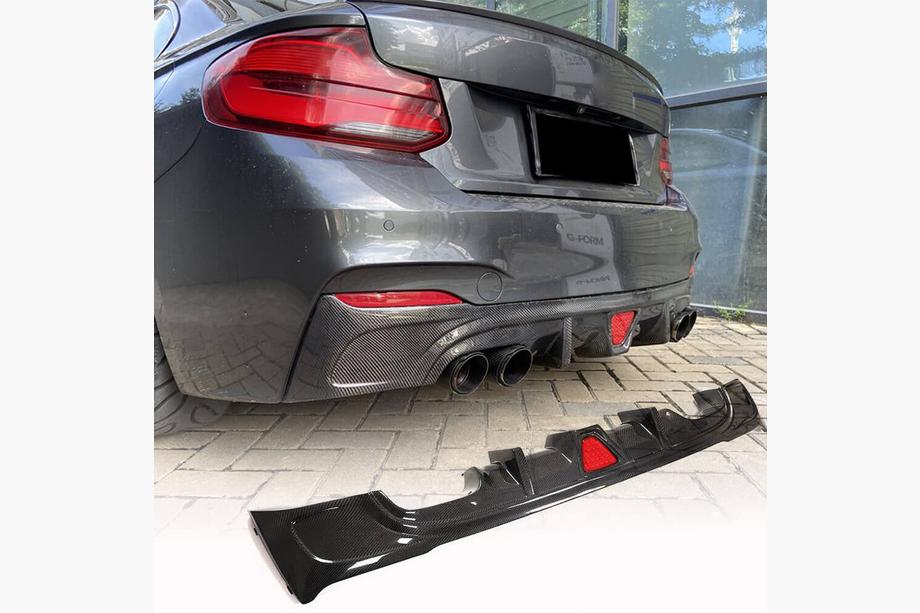 BMW 2 Series F22/F23 2014-2021 Heckdiffusor V2 für F22/F23 M-Sport, Carbon Foto 1