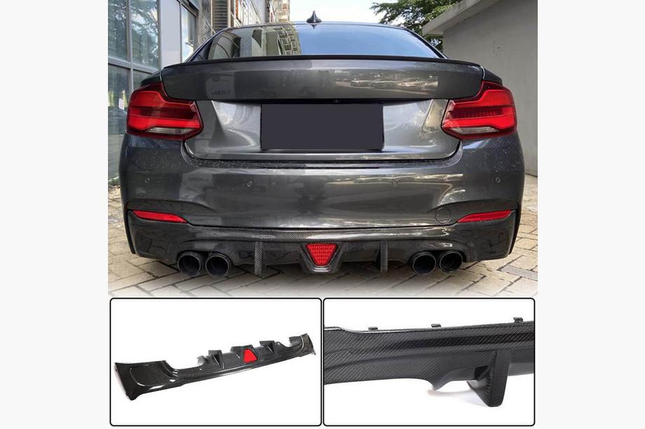 BMW 2 Series F22/F23 2014-2021 Heckdiffusor V2 für F22/F23 M-Sport, Carbon Foto 2